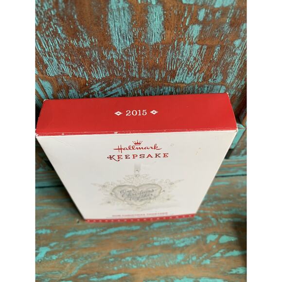 Hallmark Ornament Our Christmas Together 2015 Snowflake Glass Metal Sparkly Gift - Picture 8 of 11